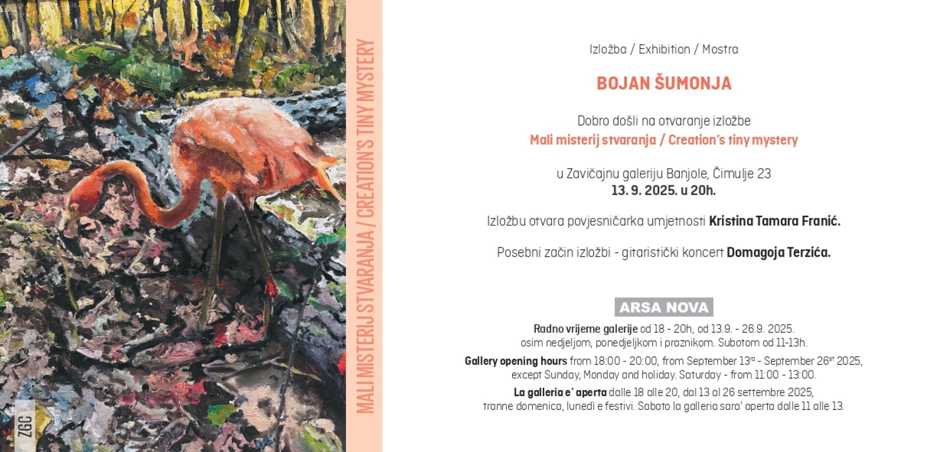 Izložba Bojana Šumonje u Zavičajnoj galeriji Crnobori u Banjolama - 13.09.2025.